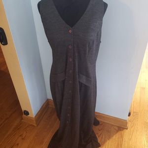 Clues Size 14 Vintage Button Up Maxi Dress